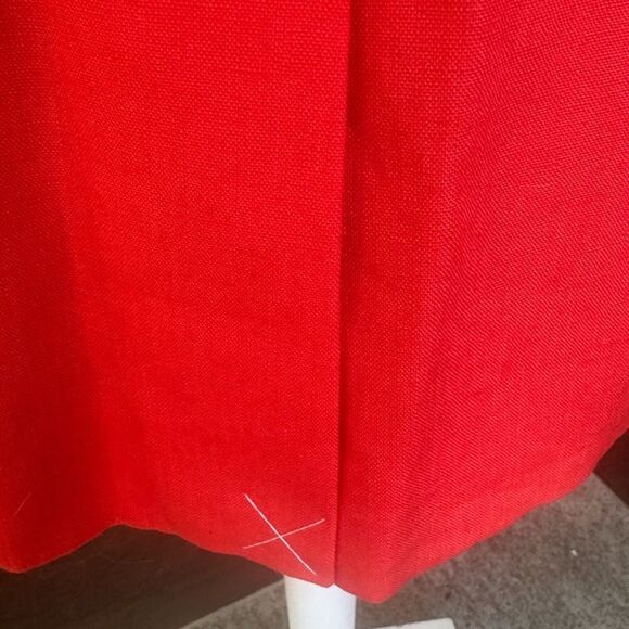 J. Crew Red  Linen Women’s Blazer 2 - Picture 5 of 10